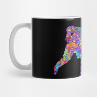 Ice hockey player watercolor art Mug